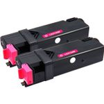 2 stuks Dell 593-10315 / 593-10323 (FM067) toner magenta hoge capaciteit (Inkt Maxx Huismerk)