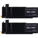 2 stuks Dell 593-11040 (N51XP) toner zwart (Inkt Maxx Huismerk)