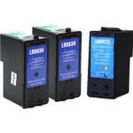 3 stuks Lexmark 34XL / 35XL inktcartridges hoge capaciteit (Inkt Maxx Huismerk)