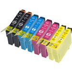 8 stuks Epson 16XL XXL inktcartridges hoge capaciteit (Inkt Maxx Huismerk)