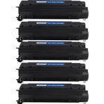 5 stuks HP 55X (CE255X) toner zwart hoge capaciteit (Inkt Maxx Huismerk)