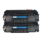 2 stuks HP 53A (Q7553A) toner zwart (Inkt Maxx Huismerk)