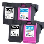 4 stuks HP 901 XL inktcartridges hoge capaciteit (Inkt Maxx Huismerk)