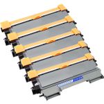 5 stuks Brother TN2220 (TN2210) toner zwart hoge capaciteit (Inkt Maxx Huismerk)