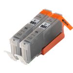 2 stuks Canon CLI-551XL inktcartridges grijs hoge capaciteit (Inkt Maxx Huismerk)