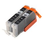 2 stuks Canon CLI-551XL inktcartridges zwart hoge capaciteit (Inkt Maxx Huismerk)