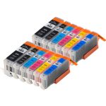 12 stuks Canon PGI-580XXL & CLI-581XXL inktcartridges super hoge capaciteit (Inkt Maxx Huismerk)