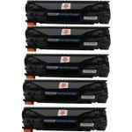 5 stuks HP 35A (CB435A) toner zwart (Inkt Maxx Huismerk)