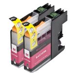 2 stuks Brother LC123 (LC121) inktcartridges magenta hoge capaciteit (Inkt Maxx Huismerk)