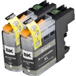 2 stuks Brother LC223 (LC221) inktcartridges zwart hoge capaciteit (Inkt Maxx Huismerk)