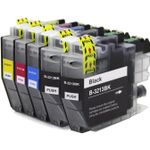 5 stuks Brother LC3213 inktcartridges hoge capaciteit (Inkt Maxx Huismerk)