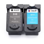 2 stuks Canon PG-510 / CL-511 inktcartridges (Inkt Maxx Huismerk)