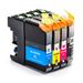 4 stuks Brother LC227 & LC225 inktcartridges super hoge capaciteit (Inkt Maxx Huismerk)