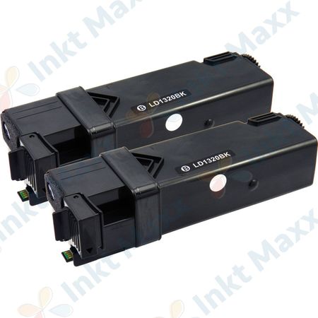 2 stuks Dell 593-10258 (DT615) toner zwart hoge capaciteit (Inkt Maxx Huismerk)