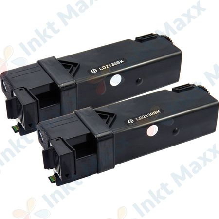 2 stuks Dell 593-10312 / 593-10320 (FM064) toner zwart hoge capaciteit (Inkt Maxx Huismerk)