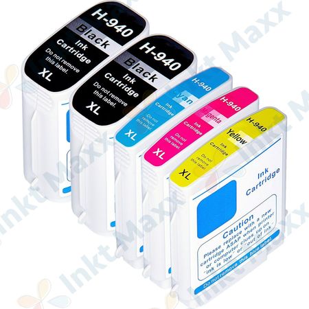 Inkt Maxx Huismerk 5 stuks HP 940XL inktcartridges hoge capaciteit