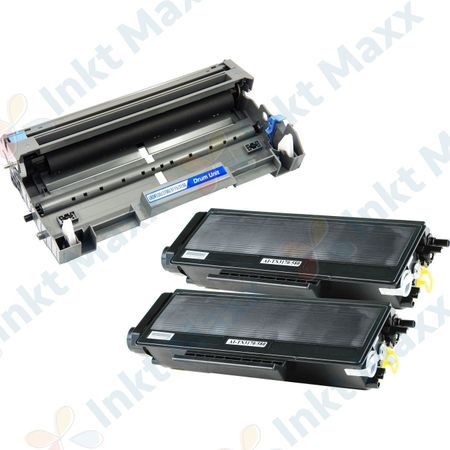 Inkt Maxx Huismerk 3 stuks Brother TN3170 / DR3100 toner & drum hoge capaciteit