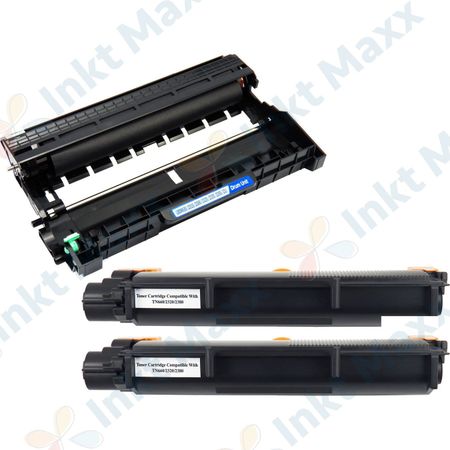 Inkt Maxx Huismerk 3 stuks Brother TN2320 / DR2300 toner & drum hoge capaciteit