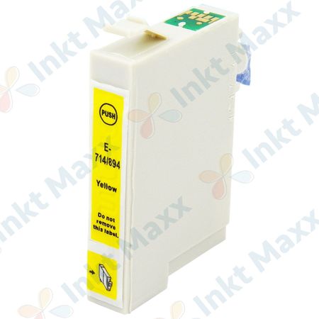 Epson T0714 inktcartridge geel (Inkt Maxx Huismerk)