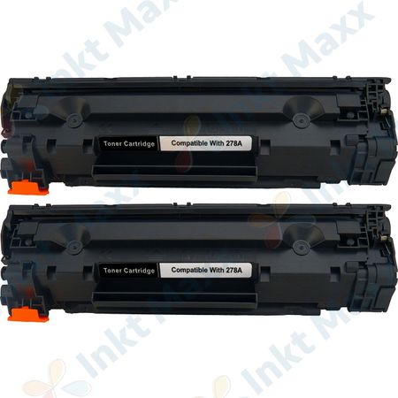 2 stuks HP 78A (CE278A) toner zwart (Inkt Maxx Huismerk)