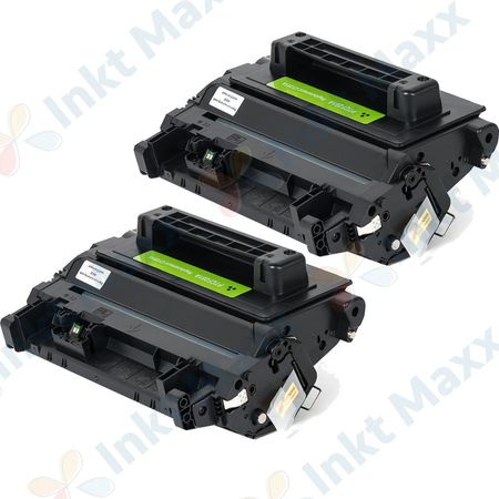 2 stuks HP 81A (CF281A) toner zwart (Inkt Maxx Huismerk)