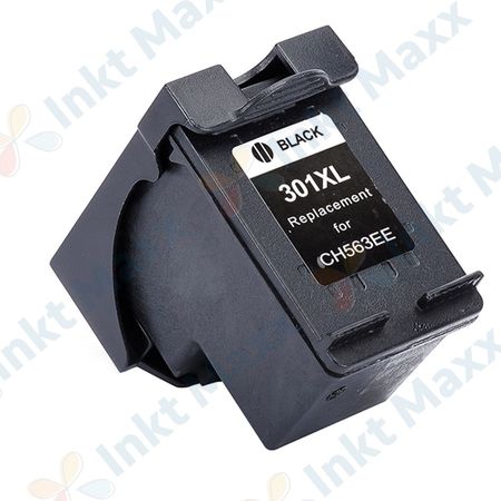 HP 301XL (CH563EE) inktcartridge zwart hoge capaciteit (Inkt Maxx Huismerk)