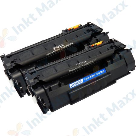 2 stuks HP 49A (Q5949A) toner zwart (Inkt Maxx Huismerk)