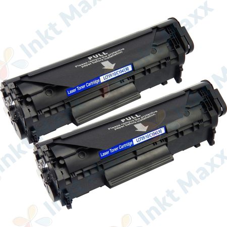 2 stuks Canon FX-10 (0263B002AA) toner zwart (Inkt Maxx Huismerk)