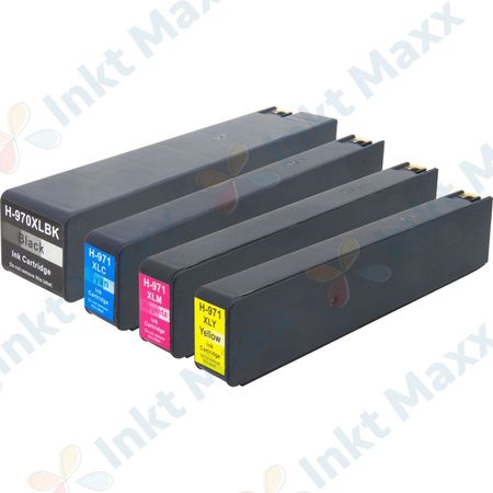 Inkt Maxx Huismerk 4 stuks HP 970XL & 971XL inktcartridges hoge capaciteit