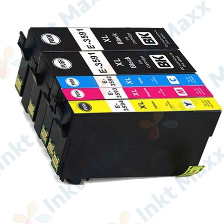 5 stuks Epson 35XL inktcartridges hoge capaciteit (Inkt Maxx Huismerk)