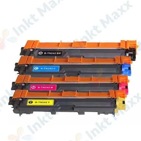 4 stuks Brother TN242 inktcartridges ultra hoge capaciteit (Inkt Maxx Huismerk)