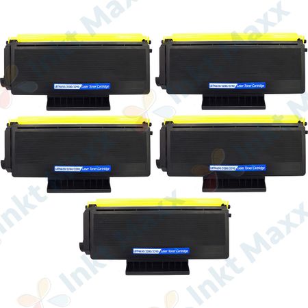 5 stuks Brother TN3280 (TN3230) toner zwart hoge capaciteit (Inkt Maxx Huismerk)