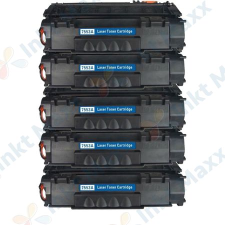 5 stuks HP 53A (Q7553A) toner zwart (Inkt Maxx Huismerk)