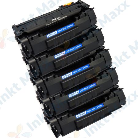 5 stuks HP 49A (Q5949A) toner zwart (Inkt Maxx Huismerk)