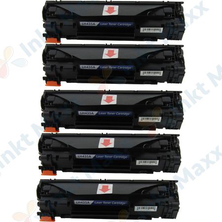 5 stuks HP 35A (CB435A) toner zwart (Inkt Maxx Huismerk)