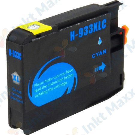 HP 933XL (CN054AE) inktcartridge cyaan hoge capaciteit (Inkt Maxx Huismerk)