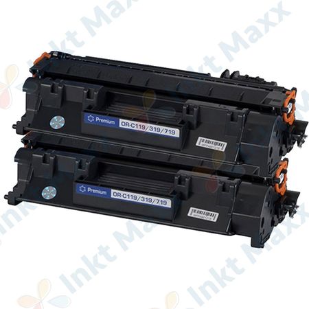 2 stuks Canon 719 toner zwart (Inkt Maxx Huismerk)