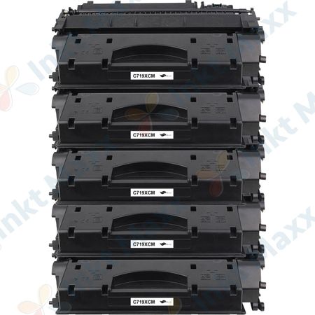 5 stuks Canon CRG 719H (3480B002) toner zwart hoge capaciteit (Inkt Maxx Huismerk)