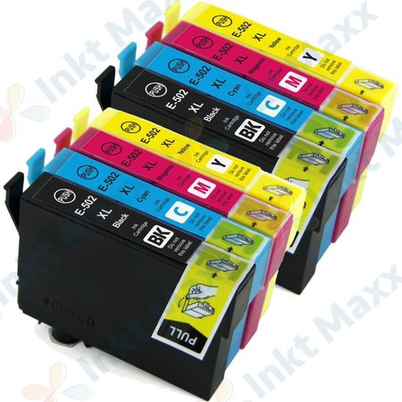 8 stuks Epson 502XL inktcartridges hoge capaciteit (Inkt Maxx Huismerk)