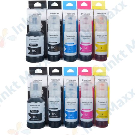 10 stuks Epson 105 / 106 Ecotank (Inkt Maxx Huismerk)