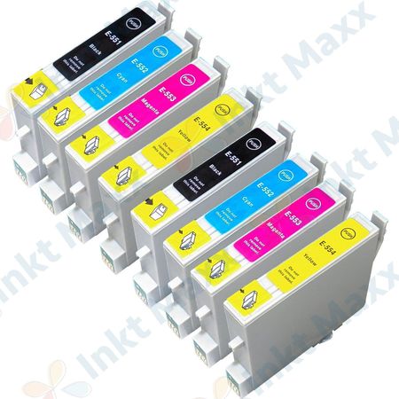 8 stuks Epson T0556 inktcartridges (Inkt Maxx Huismerk)