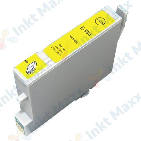 Epson T0554 inktcartridge geel (Inkt Maxx Huismerk)