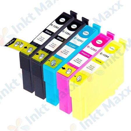 5 stuks Epson T1285 inktcartridges (Inkt Maxx Huismerk)