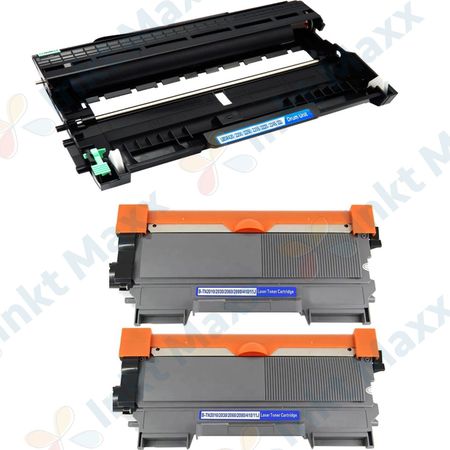 3 stuks Brother TN2010 & DR2200 toner en drum (Inkt Maxx Huismerk)