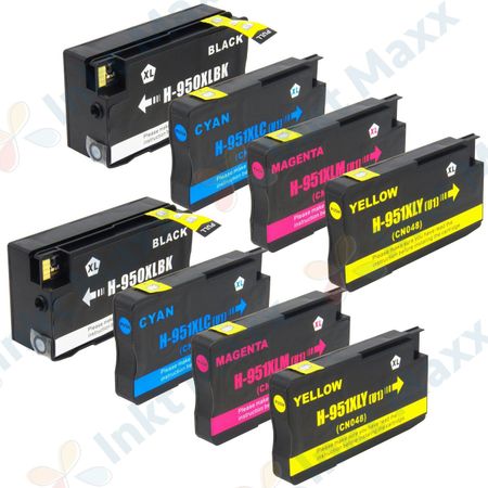 Inkt Maxx Huismerk 8 stuks HP 950XL & 951XL inktcartridges hoge capaciteit