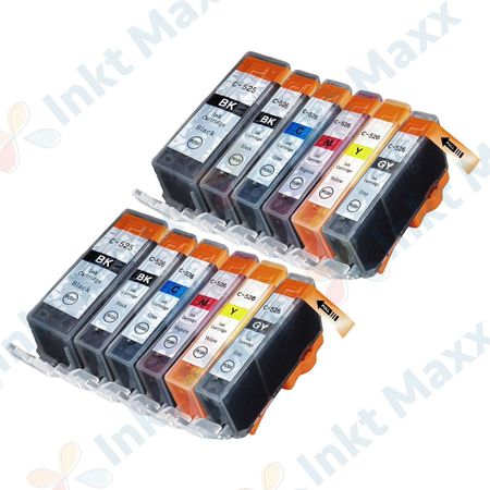 Inkt Maxx Huismerk 12 stuks Canon PGI-520 & CLI-521 inktcartridges