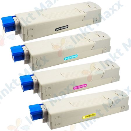 4 stuks Oki C5850, C5950, MC560 toner (Inkt Maxx Huismerk)