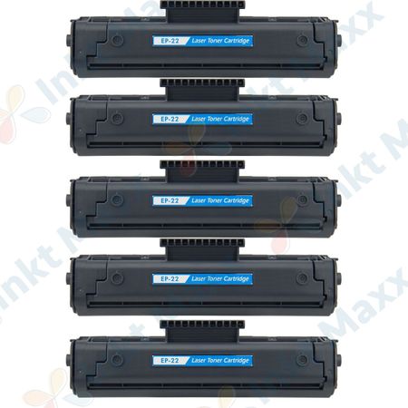 5 stuks Canon EP-22 toner zwart (Inkt Maxx Huismerk)