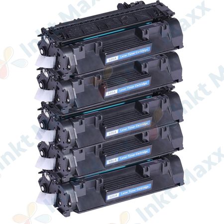 5 stuks HP 05A (CE505A) toner zwart (Inkt Maxx Huismerk)