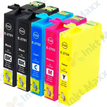 5 stuks Epson 27XL inktcartridges hoge capaciteit (Inkt Maxx Huismerk)